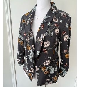 Maurices | Black Floral Blazer Jacket